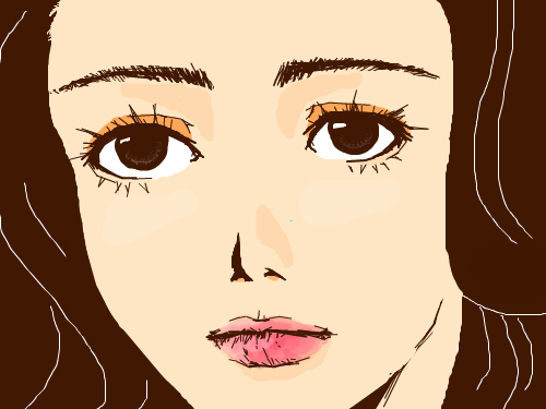 화장 : 화장했음 'ㅅ' 스케치판 ,sketchpan