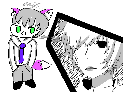 의인화 : 점점 이상해지네요..ㅠ 스케치판 ,sketchpan