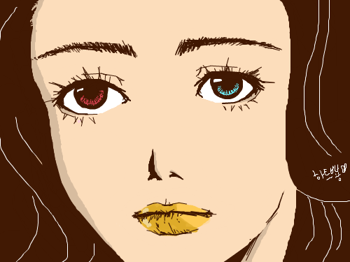 한번더 화장 시키기 ㅋ : 한번더 했어요~ 스케치판 ,sketchpan