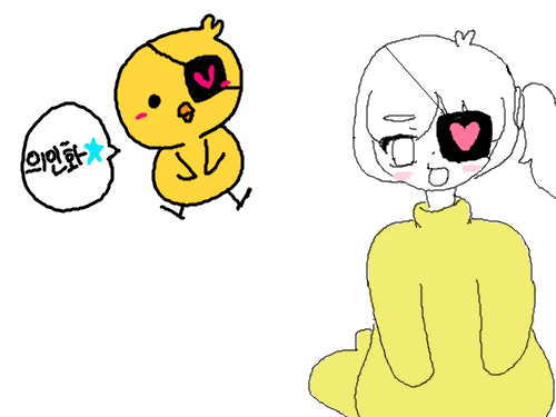 삐약삐약~ : 의인화.. 스케치판 ,sketchpan