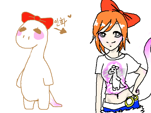 의인화! : 나름열심히그렸서영ㅋㅋ ㅠㅠ 스케치판 ,sketchpan