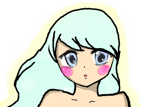 머리를 선물했으리라~ ㅋ : ㅋㅋㅋㅋ 머리 선물 끝~ 스케치판 ,sketchpan