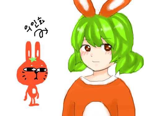 의인화 : 흐아...... 스케치판 ,sketchpan