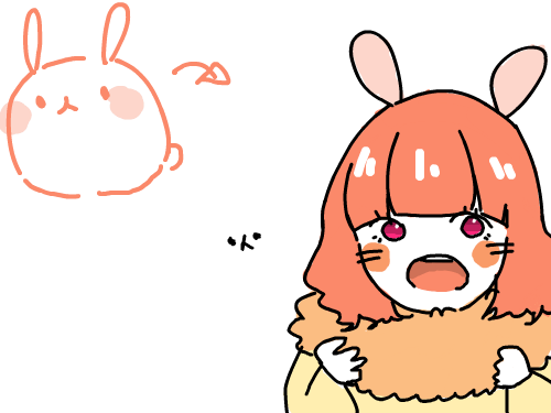 헿.. : 옆에있는 토끼님이 너모 귀여워서 으힝 스케치판 ,sketchpan