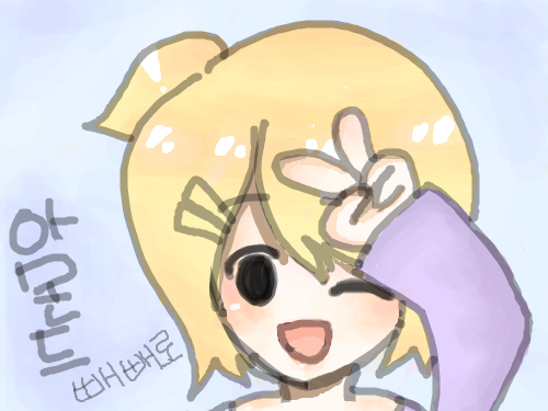 와하항~ : 아모드빼빼로님 채색했어요~♡ 스케치판 ,sketchpan