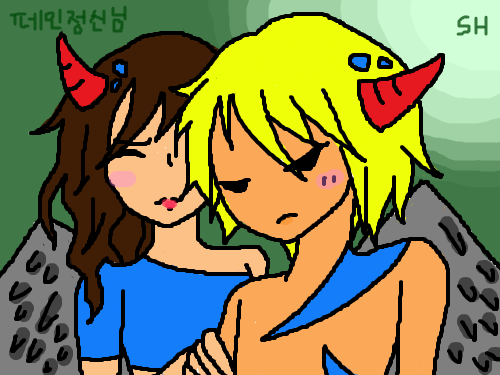 페인정신님 리퀘 완성 : 페인정신님 리퀘 완성이요ㅎㅎ 개인적으로 되게 맘에 드는 작품이에요 >< 골잉좀주세요ㅋㅋ 맘에드시나요?^^ 스케치판 ,sketchpan