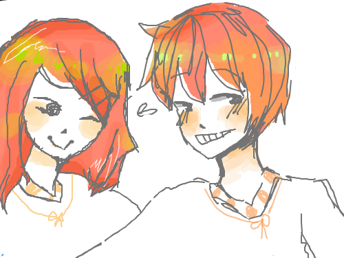 커플 : 최대한 비슷하게 그려봣는데 .. 스케치판 ,sketchpan