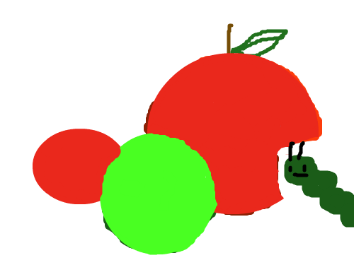 사과 : 간단한 그림 스케치판 ,sketchpan