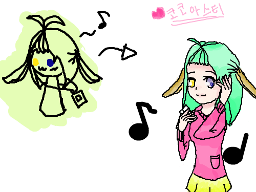 코코아스티님 힌화 완룡!! : ㅋㅋ 리퀘 한번 해 봤지만 다시 한번더 리퀘 하는 겸!근데 완전 낙서 수준이당... 스케치판 ,sketchpan