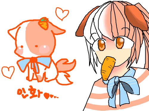 의인화 : 망한듯.... 스케치판 ,sketchpan