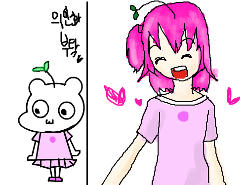 의인화 : .... 스케치판 ,sketchpan