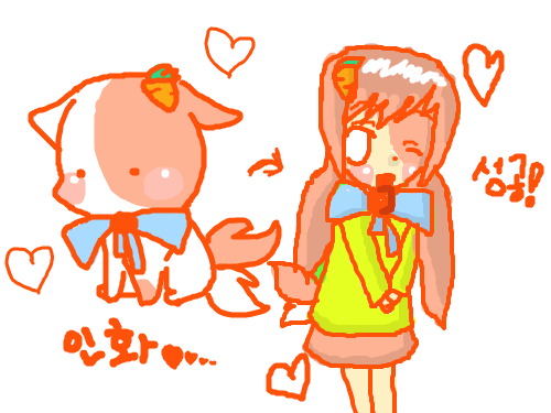 성공! : 쥐구멍에도 볕 들 날이 있다 라는 속담은 저를 두고 하는말 같군요. 마우스로 노가다를 하며 그려 온 지 어언 1년,실패작만 있을줄 알았던 철없는 어린 시절..드디어 제가 생각하는 인상적인 그림을 그리는 데 성공했습니다. 앞으로는 타블렛 없이 마우스로 그리더라도 다른 분들 처럼 자연스럽게그릴 수 있도록 노력해야겠군요. 스케치판 ,sketchpan