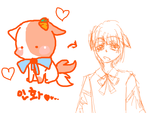 의인화 : 의인화함 스케치판 ,sketchpan