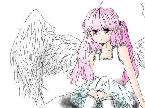 채색~ : 천사><!!!ㅎㅎ 스케치판 ,sketchpan