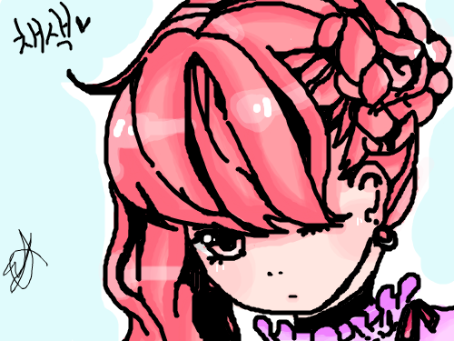 채색 : 마우스질 스케치판 ,sketchpan