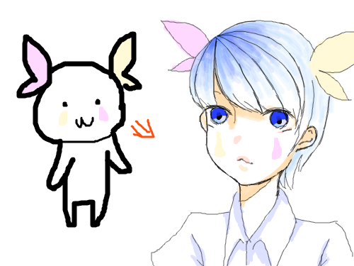 의인화 : 타블렛 오랜만에 잡아보네요 ㅋㅋ 스케치판 ,sketchpan