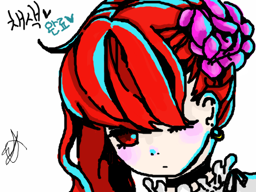 예에에ㅔㅇ : 채색해보았습니다 ㅋㅋ잘 안돼네요ㅠㅠ 스케치판 ,sketchpan