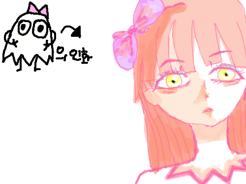 의인화인데 ; : 내가 뭘그린거지 스케치판 ,sketchpan