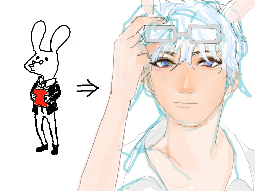 토끼 : 토끼가토끼네!! 스케치판 ,sketchpan