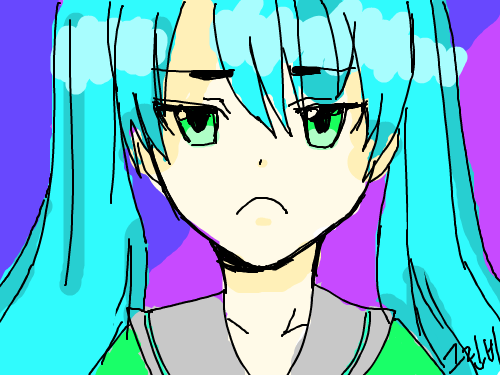 우울미쿠 : 미쿠미쿠하게해주세요 스케치판 ,sketchpan