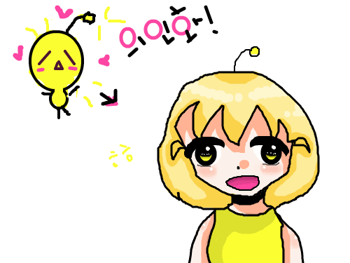 노랑이 : 귀여운노랑이님의 자캐 의인화 스케치판 ,sketchpan