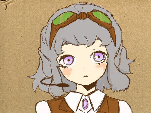 gg : 자캐 색 배합으로 색칠했습니다. 스케치판 ,sketchpan