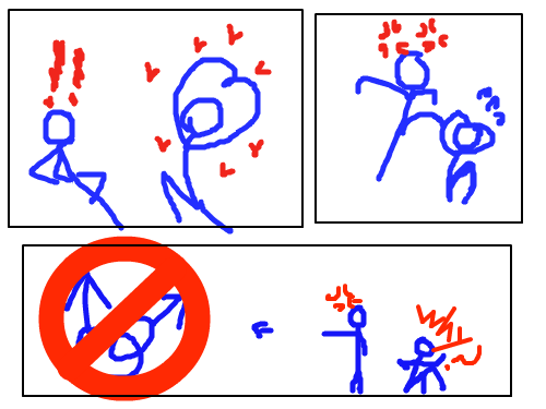 우린 안돼 : ..보면 모르냐 스케치판 ,sketchpan
