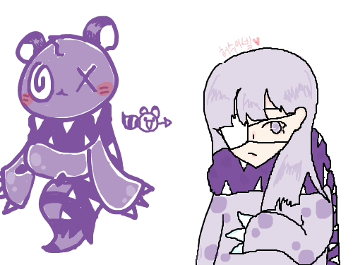 의인화 완성이용 ㅎ : 그림못그리는 허수아빜 입니다 그림못그려도 이쁘게 바주세용 이거 원본짤 보니 목도리가 엄써서 수정본 올립니다 ^^골드 ink★ 기부해주세용 스케치판 ,sketchpan