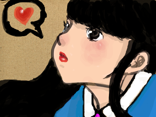 나는... : 나는...... 하트 뽕~! 스케치판 ,sketchpan