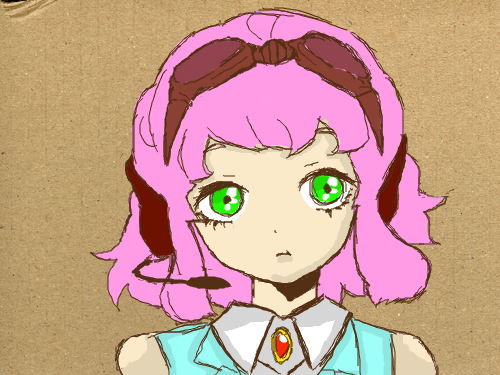 마우스로 채색완료 : 마우스로 채색을 완료한것 스케치판 ,sketchpan