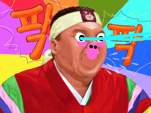 강돼지ㅋㅋㅋ : 강호동 돼지=강돼지 스케치판 ,sketchpan