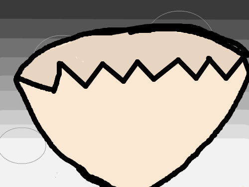 깨진계란 : 계란형얼굴이성형수술을하자 깨진보슴이 됬습니다 스케치판 ,sketchpan