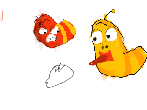 라바 : 라바입니다 스케치판 ,sketchpan