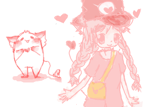 의인화끝! : 힘들힘들 ; 스케치판 ,sketchpan