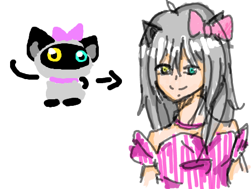 냐옹 : 에라이 잉크나줘 스케치판 ,sketchpan