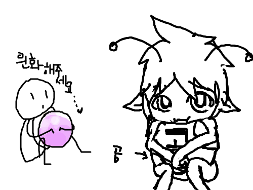 중간저장 : 어쩌다보니 요정이되버림 스케치판 ,sketchpan