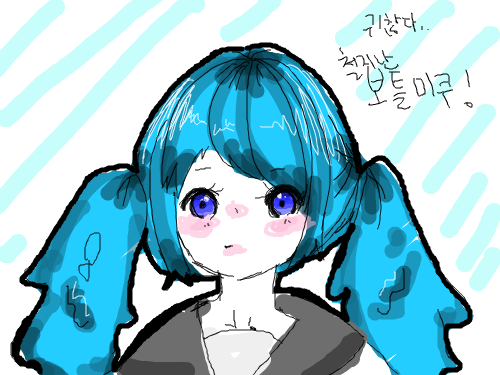 연습 : 처음해보네요 :D 스케치판 ,sketchpan