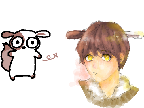 으아ㅏ아 : 의인화ㅏ임니드....... 스케치판 ,sketchpan