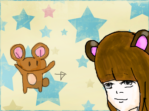 캐릭터 : 생쥐메리띠를한사람 스케치판 ,sketchpan