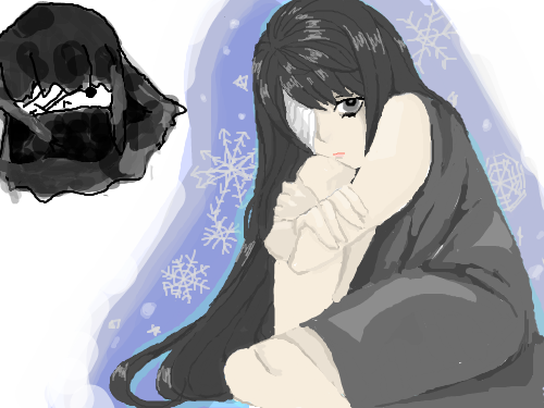 완성! : 눈은 왜그린건지 모르겠음 스케치판 ,sketchpan