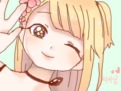 채색완성! : 그림이 예뻐서 채색하는데 재밌었어요! 스케치판 ,sketchpan