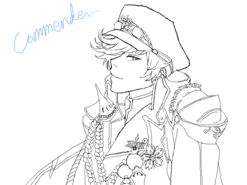 커맨더 선 : 아 손아파 스케치판 ,sketchpan