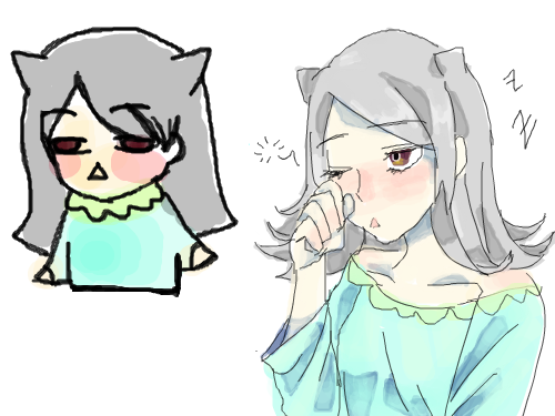 ㅎ-ㅎ : 졸려보여서 졸려보이는 모습으로 그렸어요(?) 스케치판 ,sketchpan