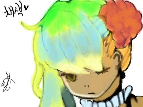 채색완료 : 채색완료 스케치판 ,sketchpan