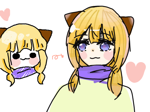 개인적으로.. : 개인적으로 머리스타일 고민안해도되는 의인화좋아함다폰그림이에요! 스케치판 ,sketchpan