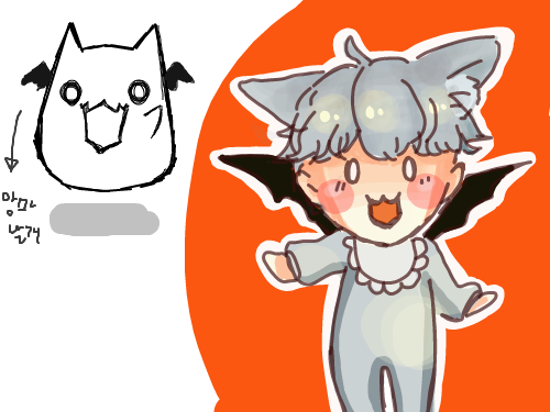 원래 작아.. : 원래 작아서 애기가 됬지롱 스케치판 ,sketchpan