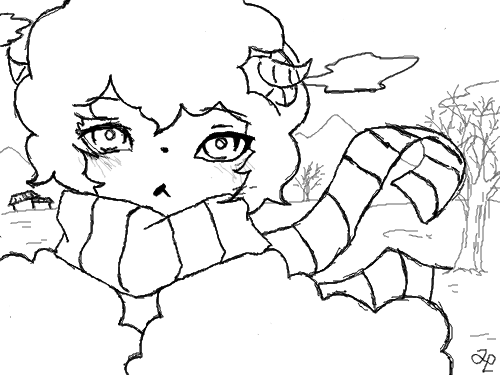 .. : 레이어 3에있어서 채색할때 조금 불편할꺼같아서..
아직은 중셉.. 잠와여... 스케치판 ,sketchpan