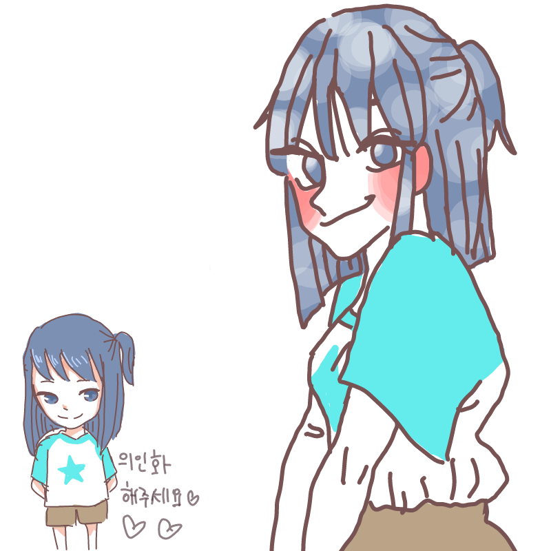 밥상님께서.. : 밥상님께서 그려주신 나기♥
자세도 너무 이뻐요♥ 스케치판 ,sketchpan