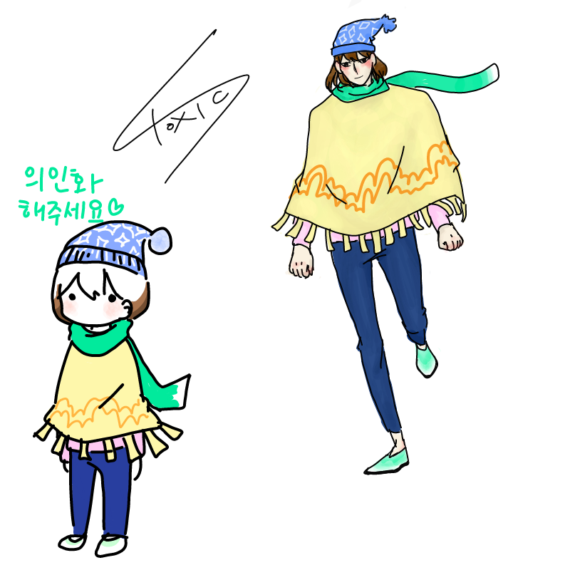 겁나 오래 .. : 겁나 오래 걸렷는데 애 얼굴이 달라졋다... 또륵 스미마싱 스케치판 ,sketchpan