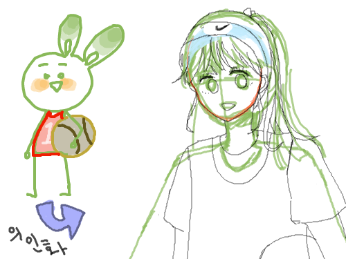 조금있다가마저그려야짓 : 꺄ㅑㅑㅑㅑ 스케치판 ,sketchpan